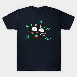 Crazy Electric Cat T-Shirt